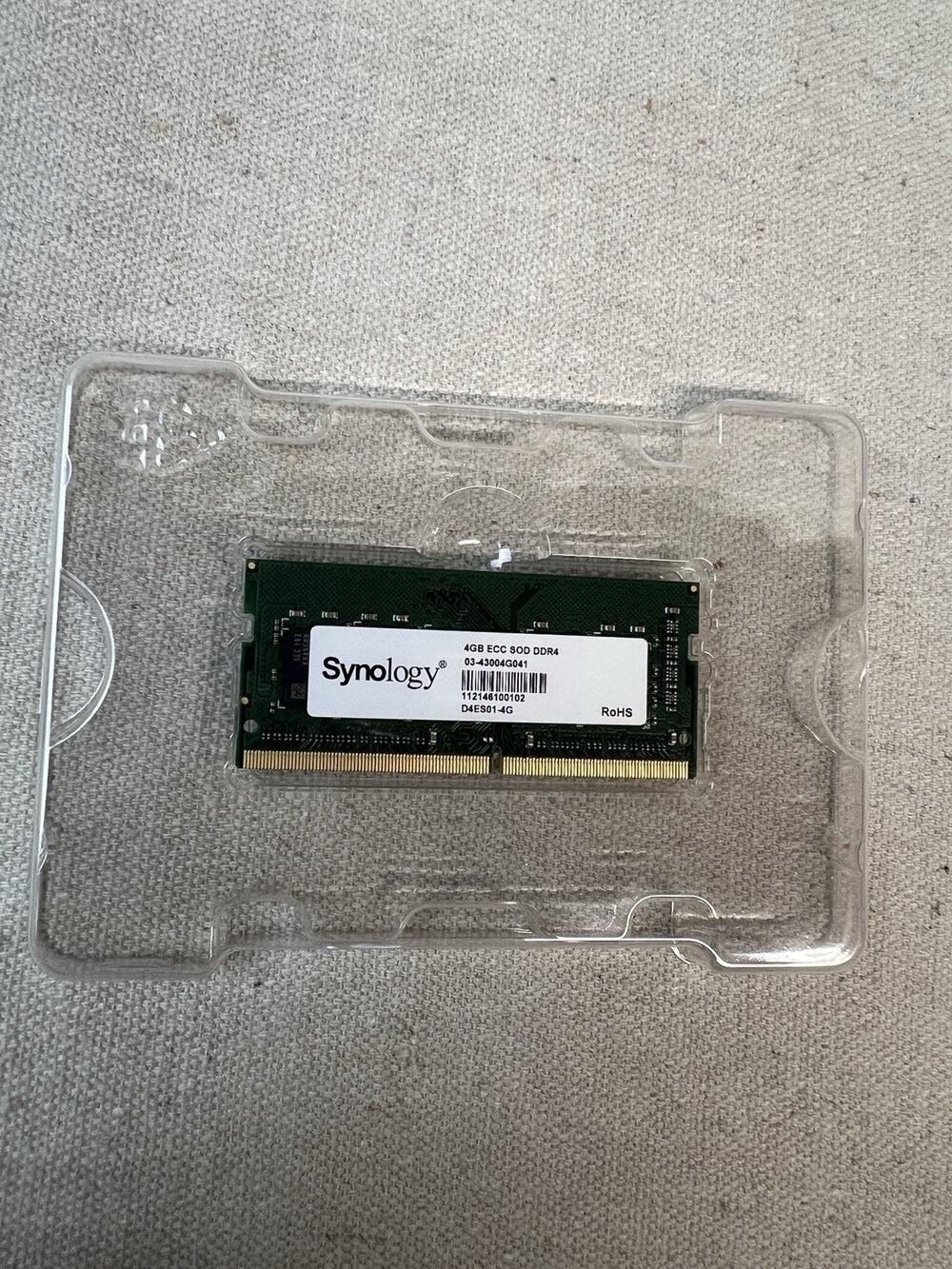 Synology 4GB DDR4 2666MHz CL19 ECC 260-pin SO-DIMM Memory Ram Module D4ES01-4G
